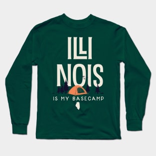 Illinois is my Base Camp Long Sleeve T-Shirt